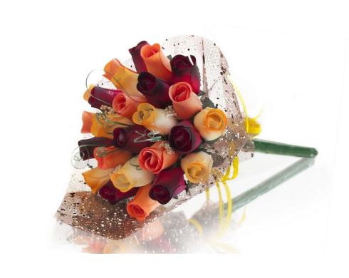 BUCHET DE TRANDAFIRI DIN LEMN "MERRY"