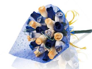 BUCHET DE TRANDAFIRI DIN LEMN "SANY"