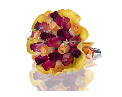 BUCHET DE TRANDAFIRI DIN LEMN "SHINE"
