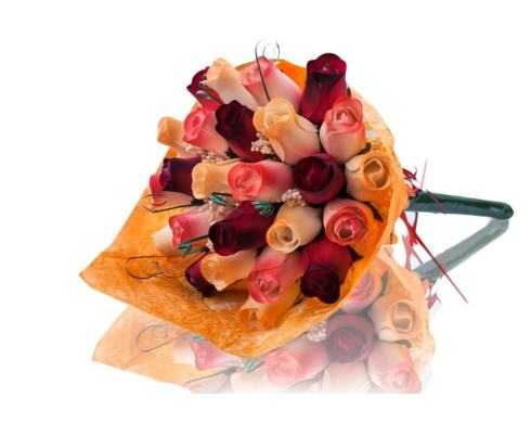 BUCHET DE TRANDAFIRI DIN LEMN "RONI"