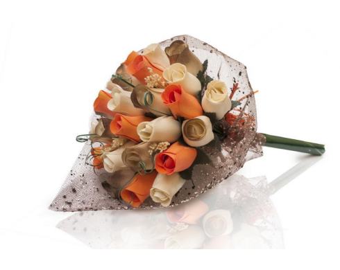 BUCHET DE TRANDAFIRI DIN LEMN "ANNA"