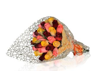 BUCHET DE TRANDAFIRI DIN LEMN "Marie"