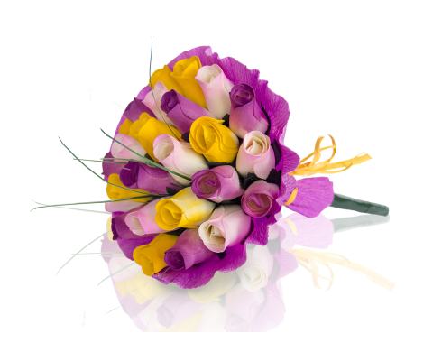 BUCHET DE TRANDAFIRI DIN LEMN "MILA"